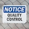 Signmission Quality Control, 10 in W x Rectangle, Plastic OS-2PACK-NS-P-710-L-17932 - alternate 5